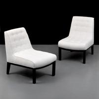 Pair of Edward Wormley Slipper Chairs - Sold for $2,375 on 02-06-2021 (Lot 355).jpg